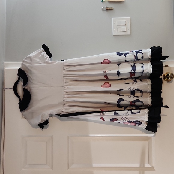 Panda Print OP Dress - Picture 3 of 4